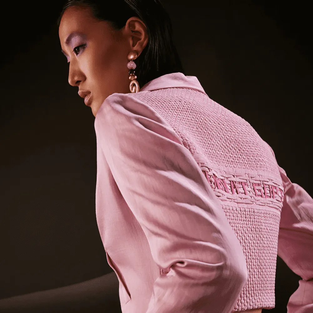 Signature Monogram Co-Ord Set In Pink