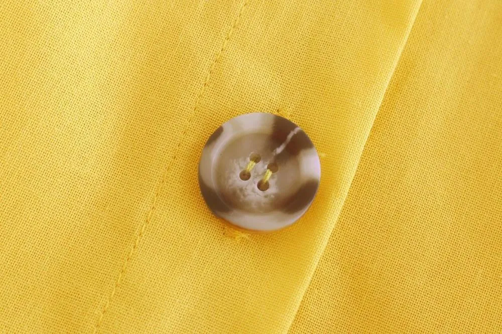Solid Button-Up Skirt