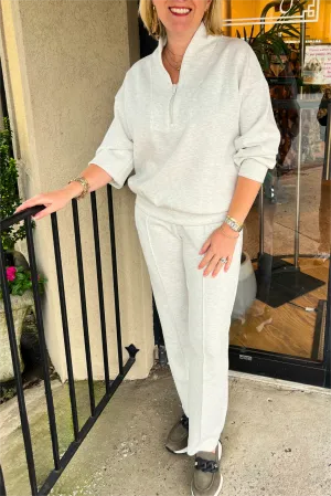 Solid Color Sports Casual Suit