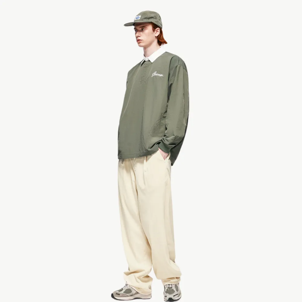 Solid Color Straight Corduroy Sweatpants