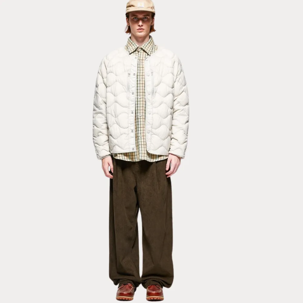 Solid Color Straight Corduroy Sweatpants