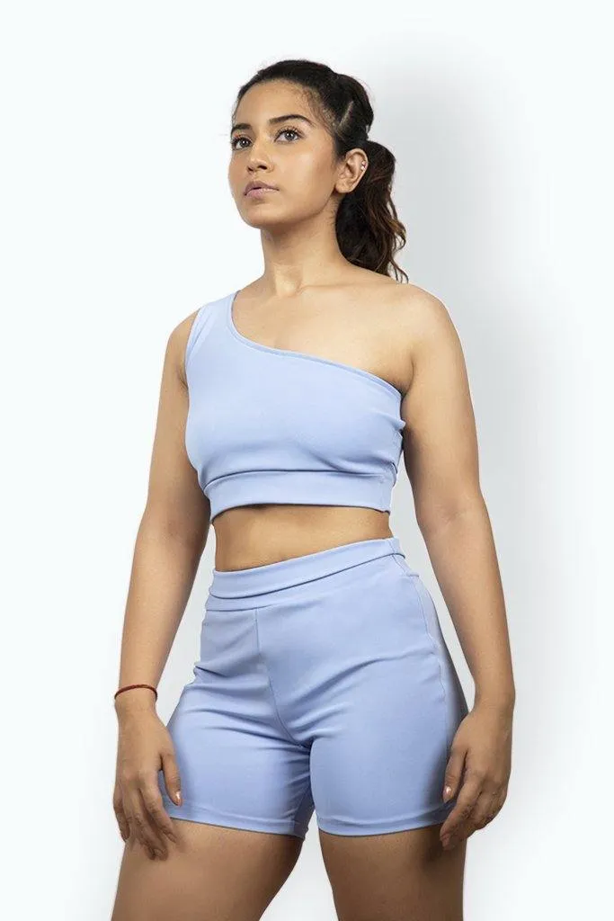 Sonic Q Off Shoulder Tank Top with Back Cuts