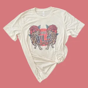 Stay Wild Tiger Tattoo Shirt