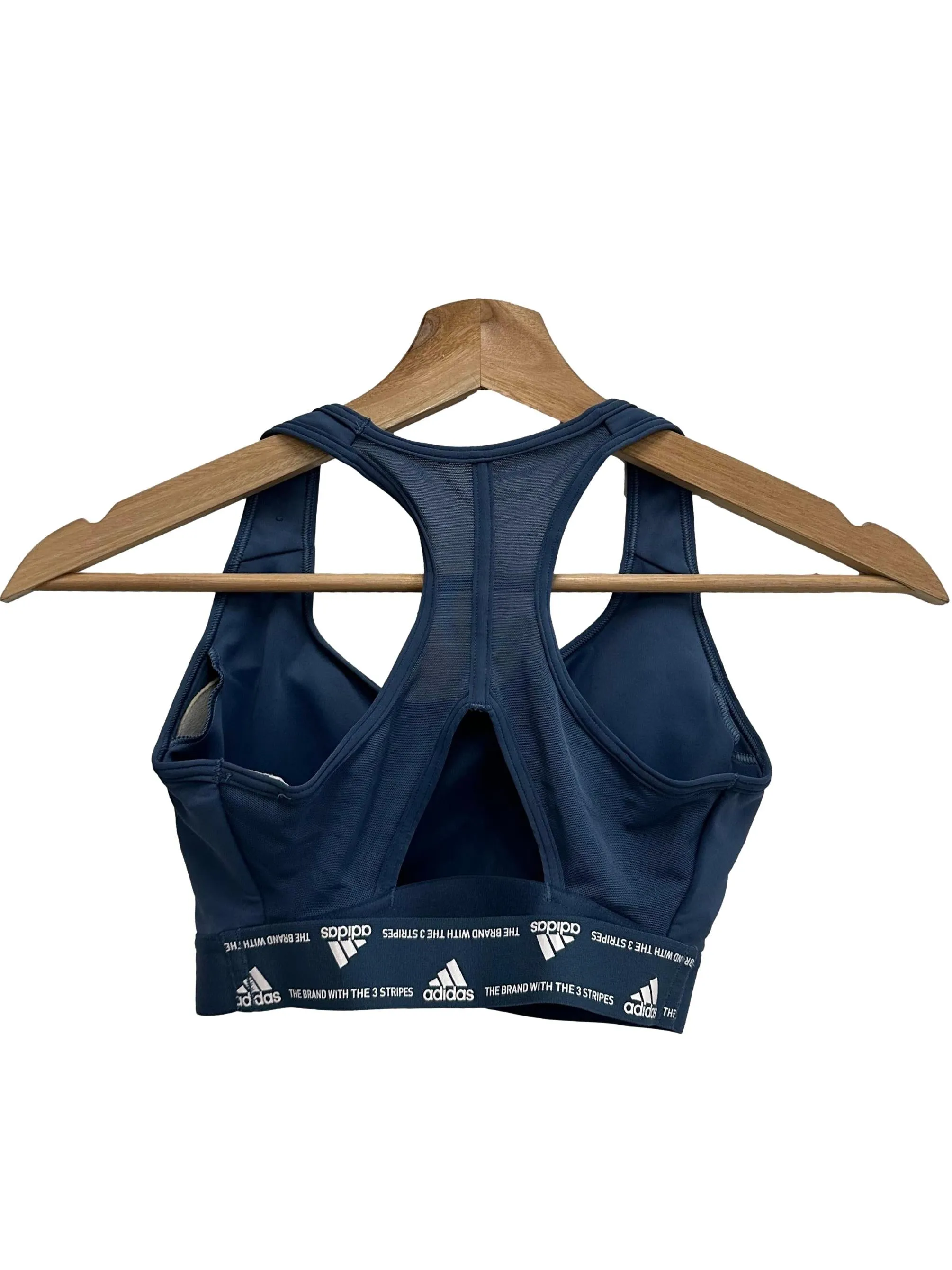 Steel Blue Racerback Sports Bra