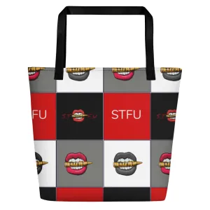 STFU Colorblock Beach Bag