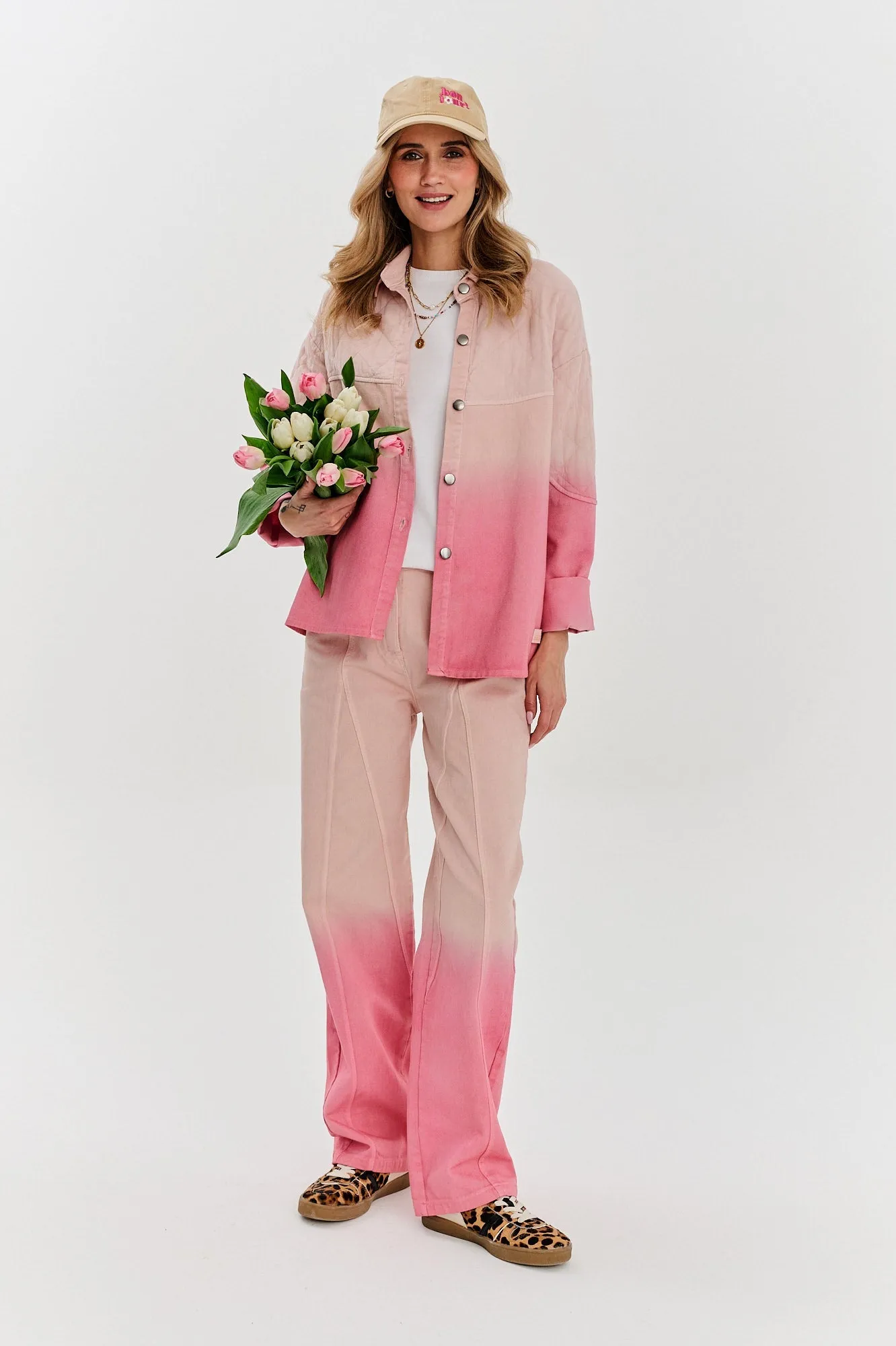 Strawberry Bubblegum denim pants