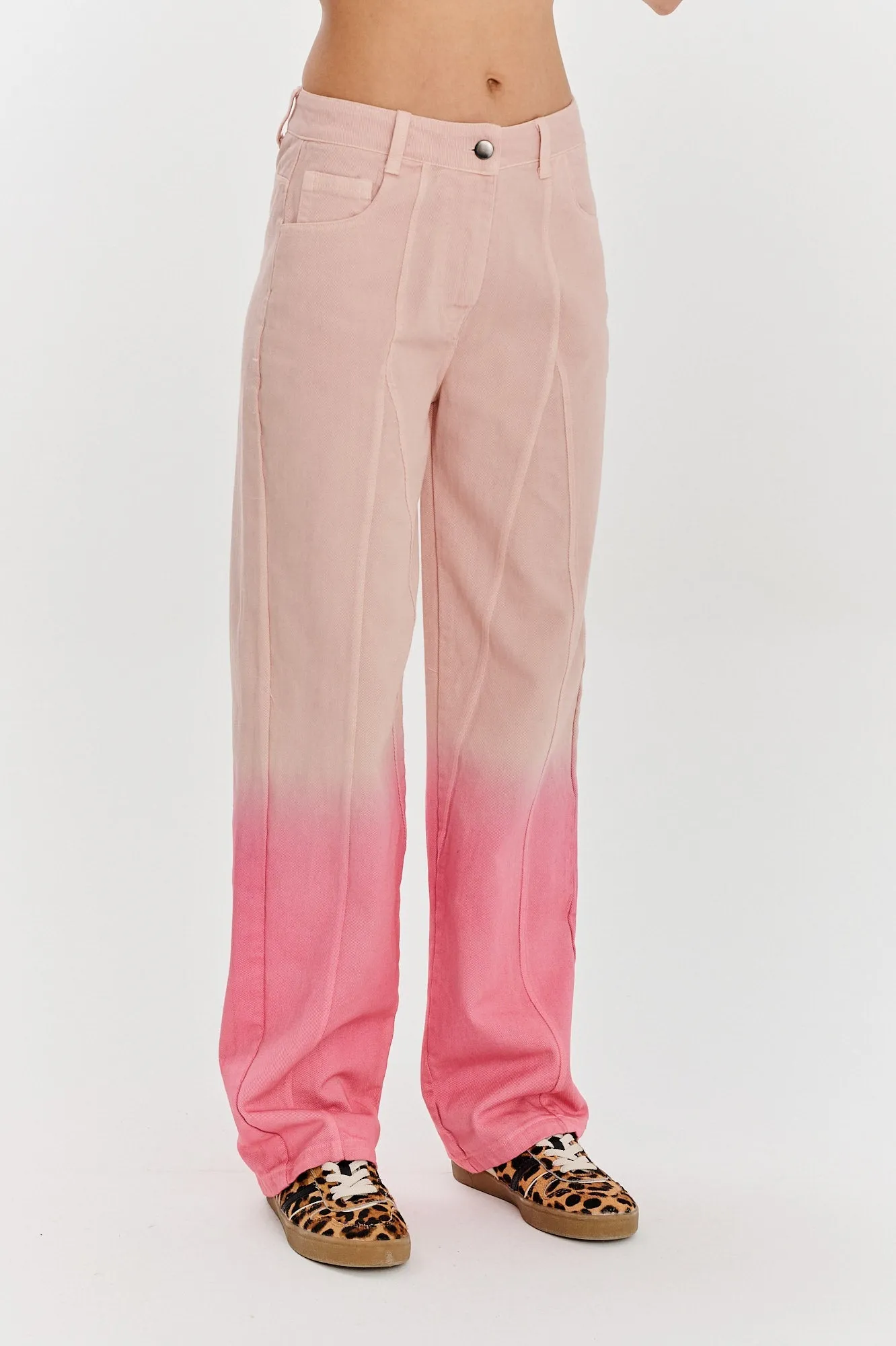 Strawberry Bubblegum denim pants