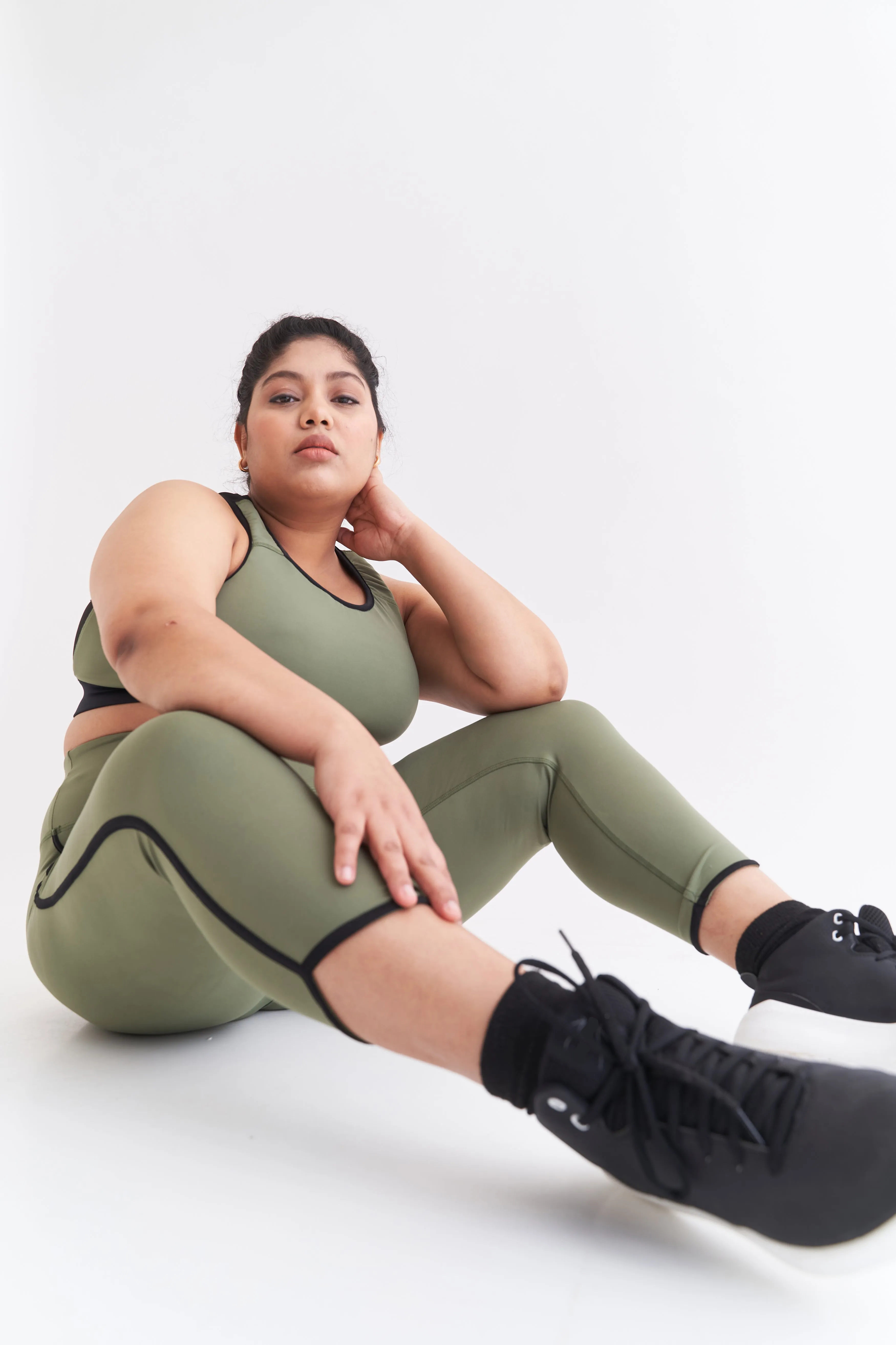 Studio Sports Bra: Olive