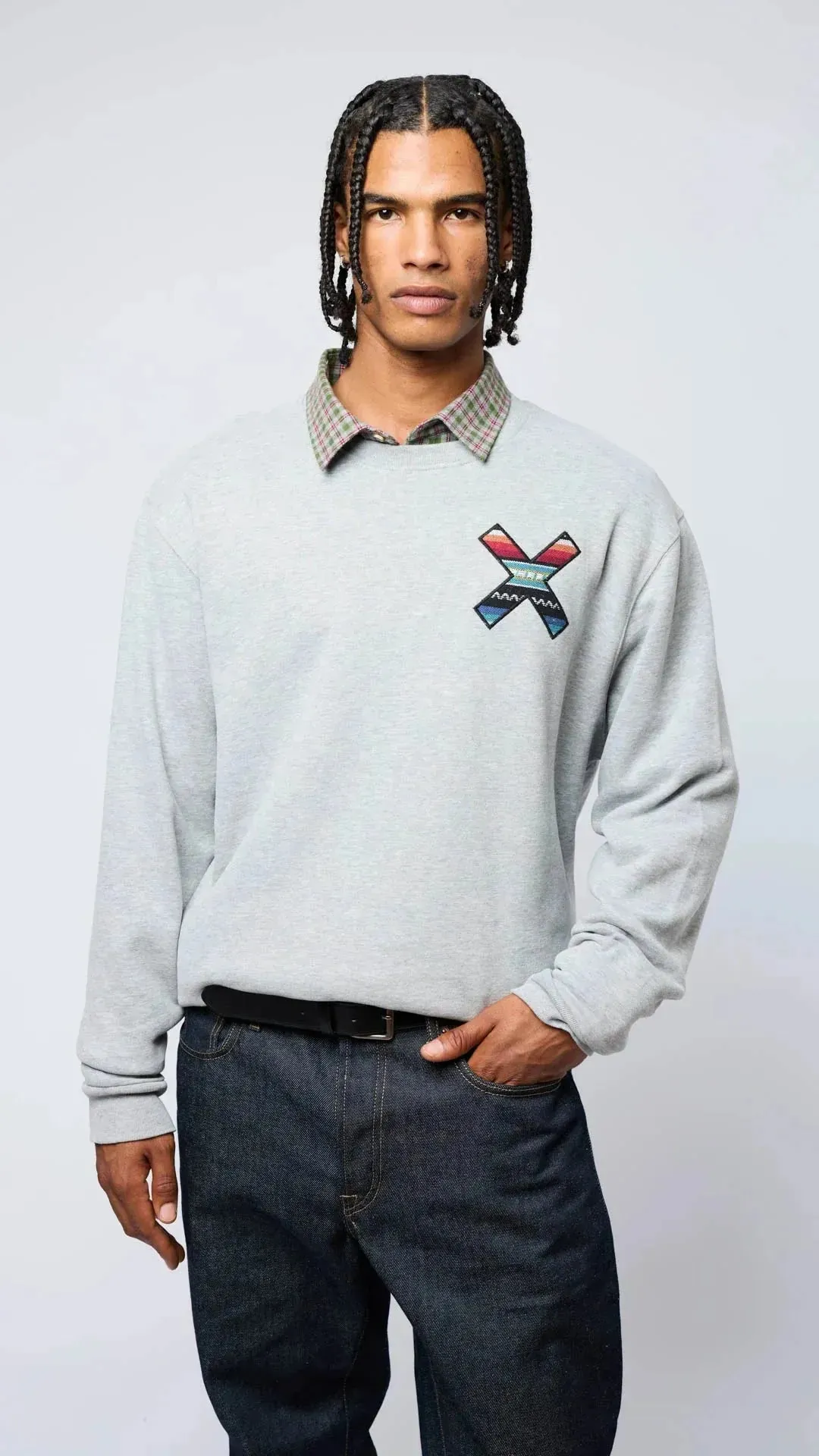 Sudadera BLUE BANANA Crew Classic Grey