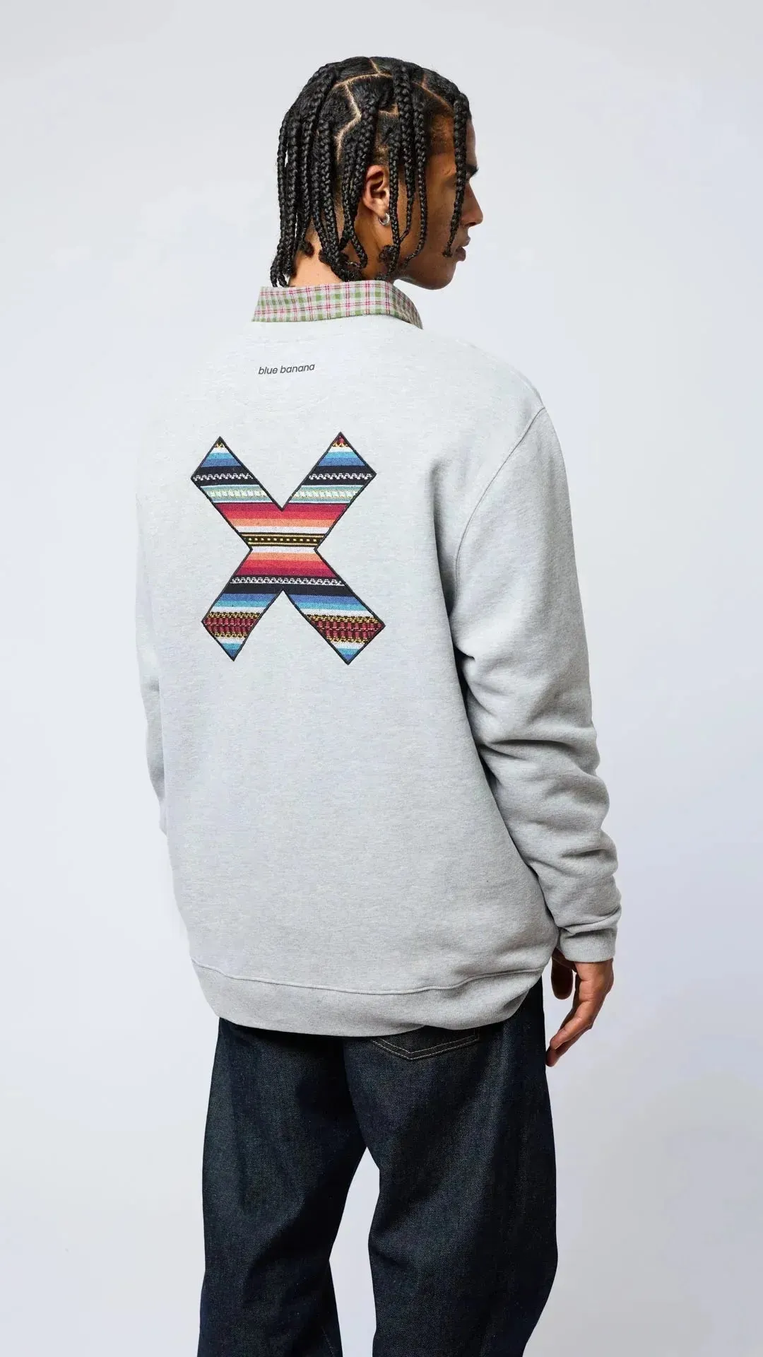 Sudadera BLUE BANANA Crew Classic Grey