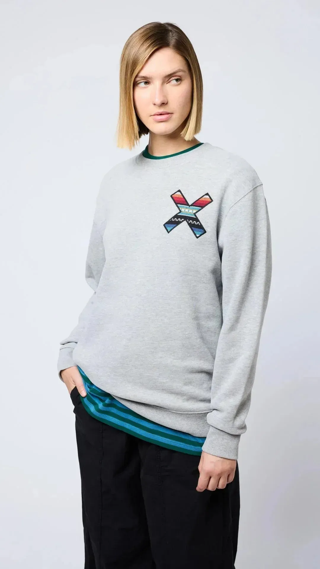 Sudadera BLUE BANANA Crew Classic Grey