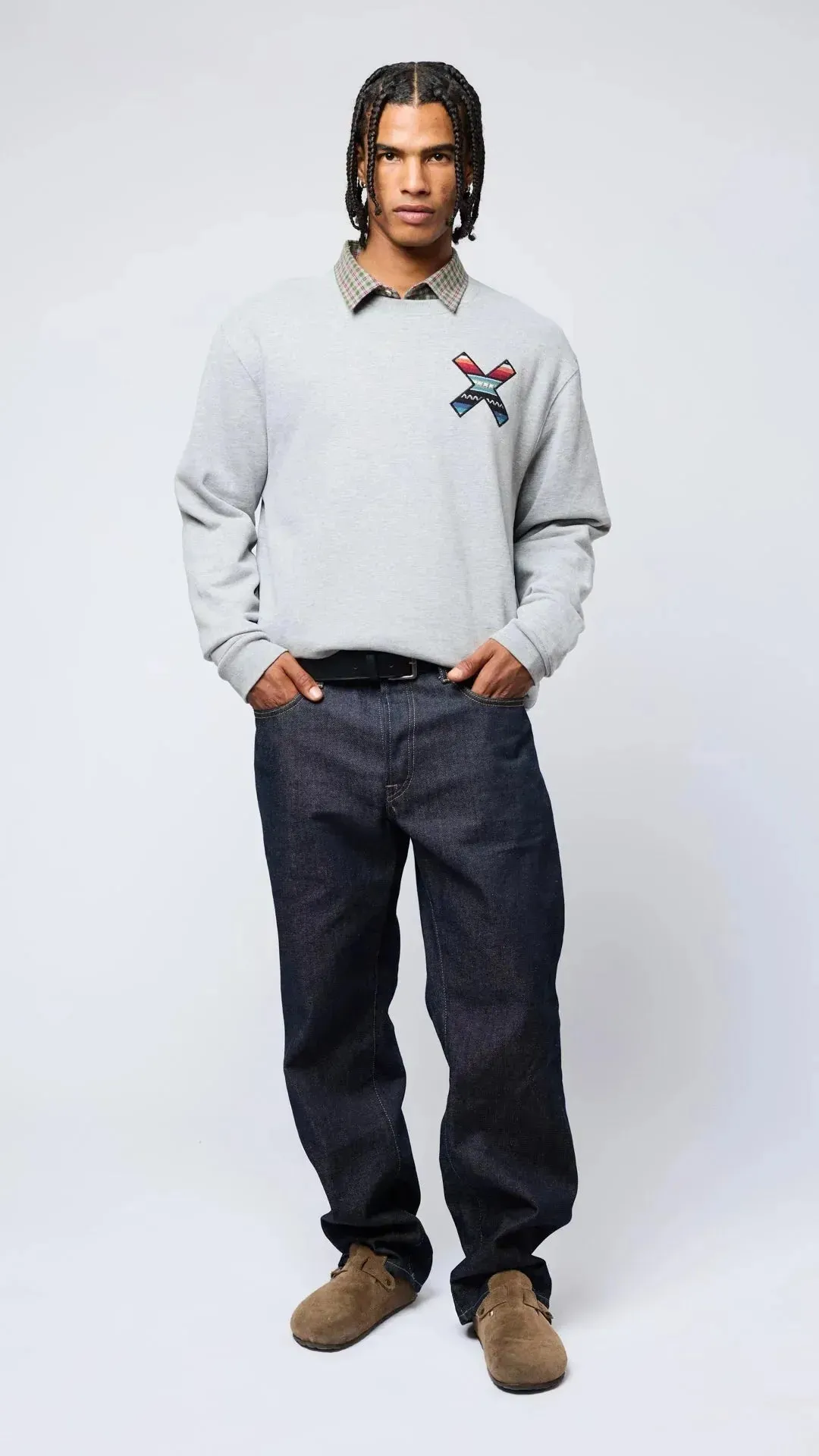 Sudadera BLUE BANANA Crew Classic Grey