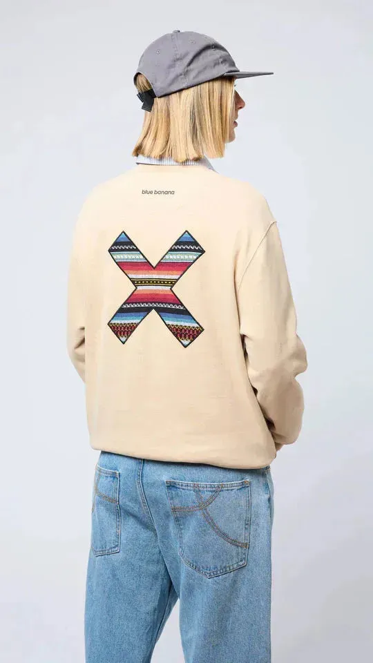 Sudadera BLUE BANANA Crew Classic Sand