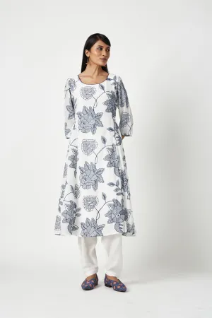 Summer Kurta Set Modal Muslin Embroidered-Fashion Edit Java 3-9JV-108A-Payal Pratap