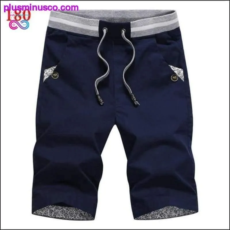 Summer solid casual men cargo plus size 4XL Beach
