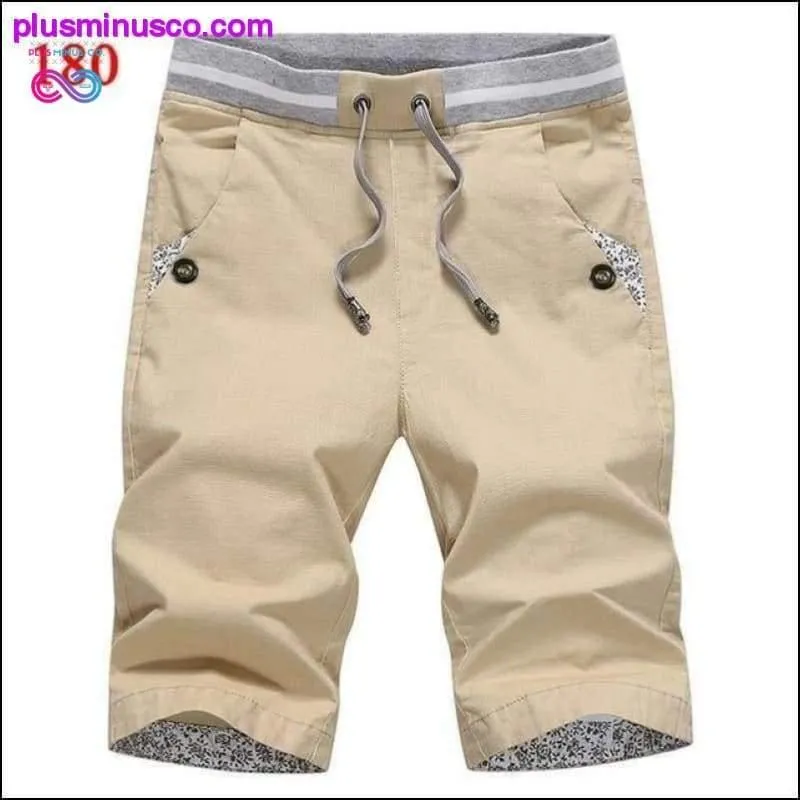 Summer solid casual men cargo plus size 4XL Beach