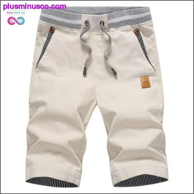 Summer solid casual men cargo plus size 4XL Beach