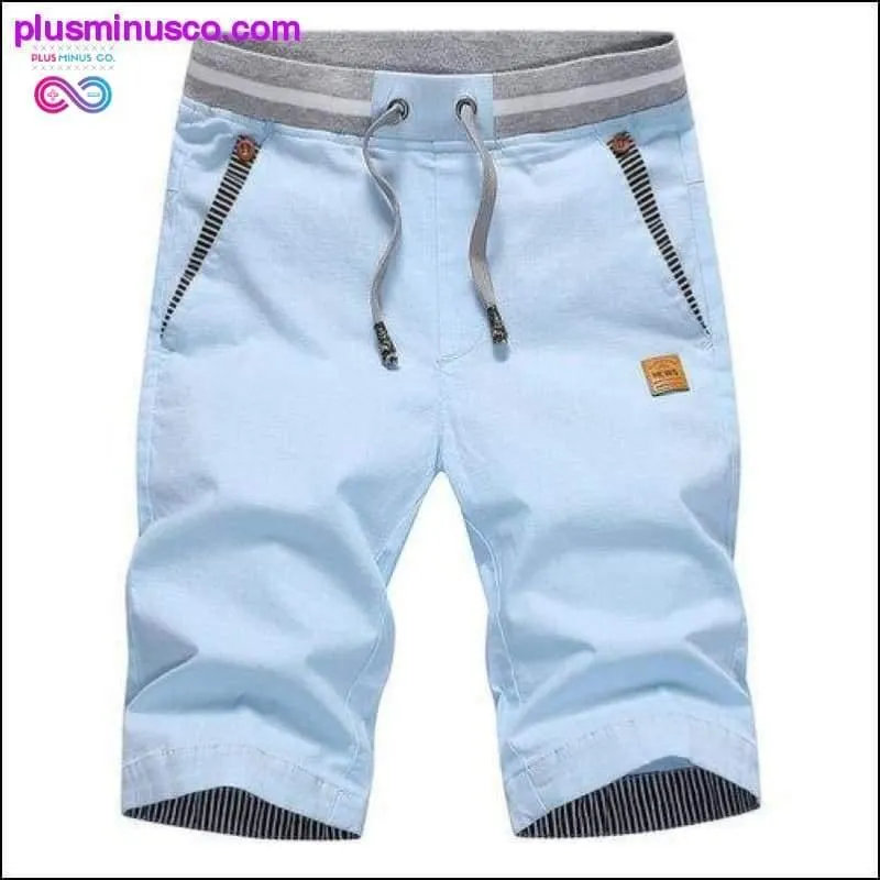 Summer solid casual men cargo plus size 4XL Beach
