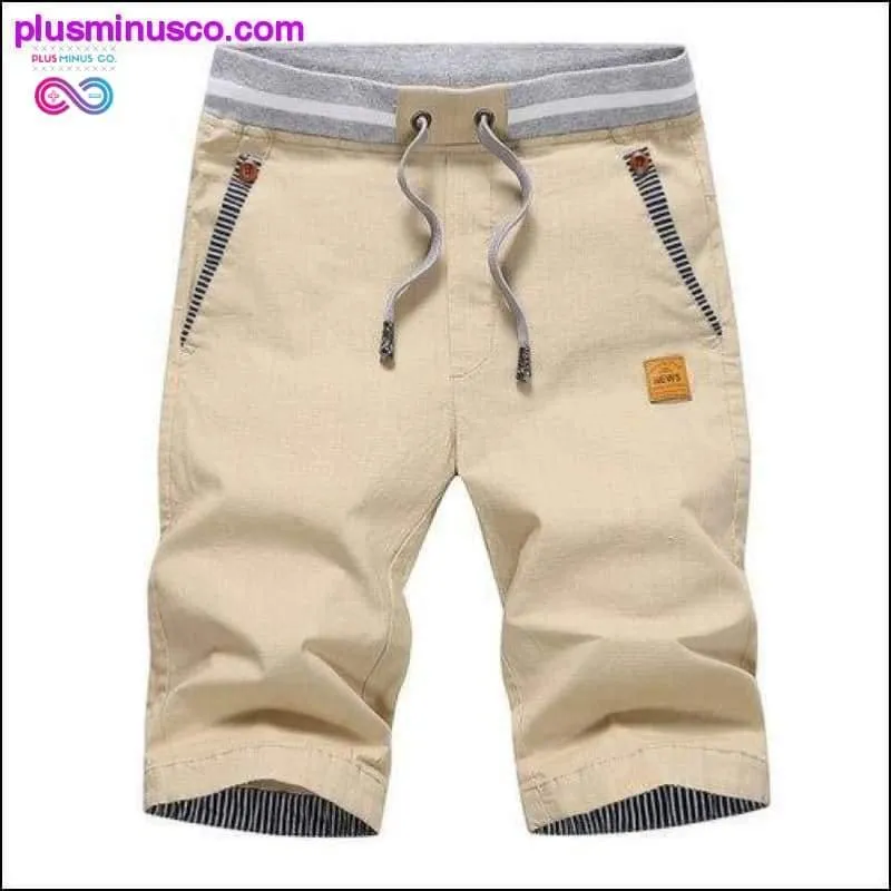 Summer solid casual men cargo plus size 4XL Beach