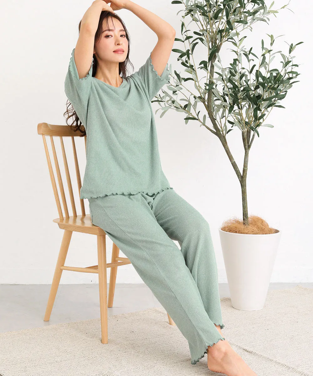 Summer Waffle with a Belly Warmer Top and Bottom set