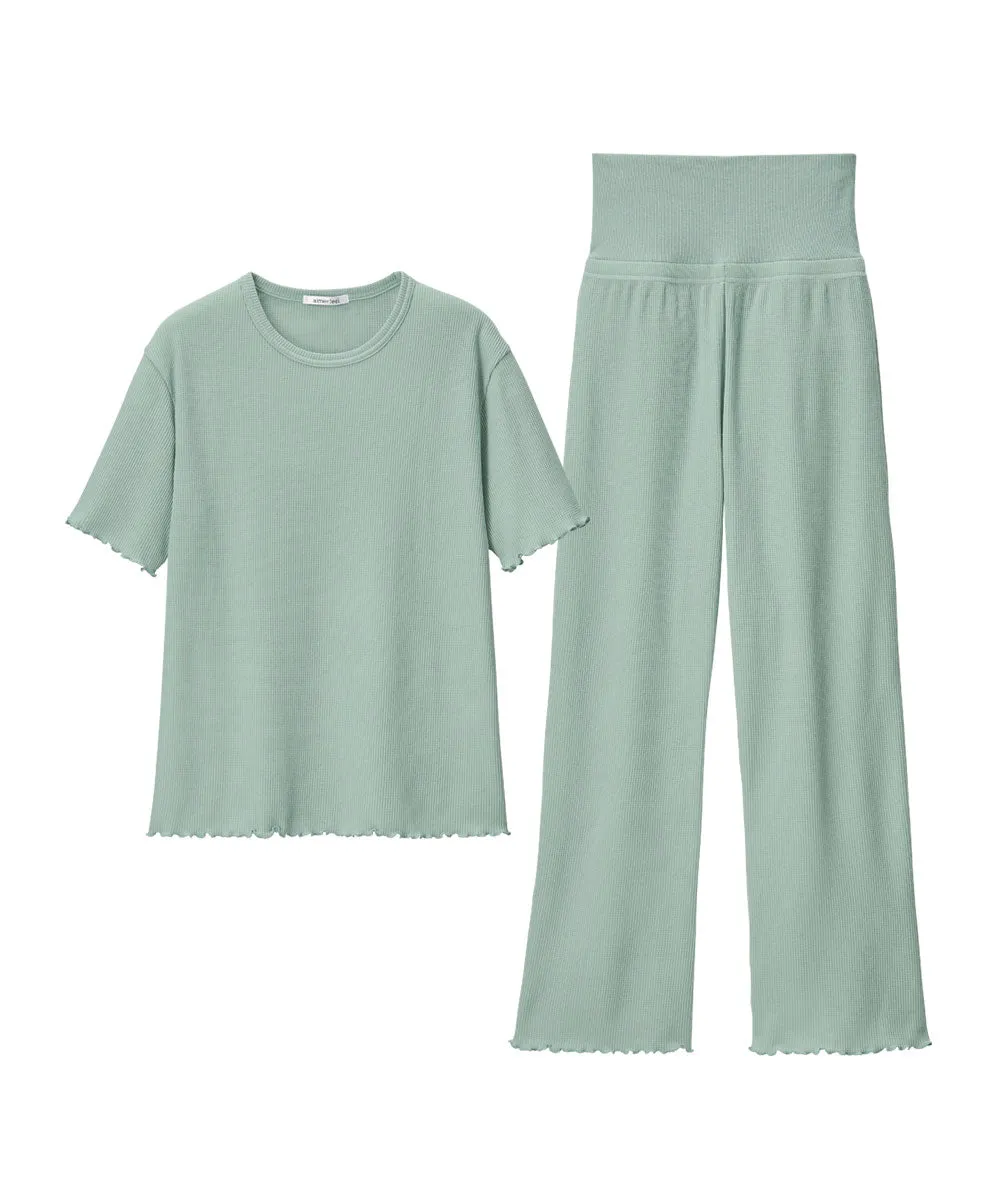 Summer Waffle with a Belly Warmer Top and Bottom set