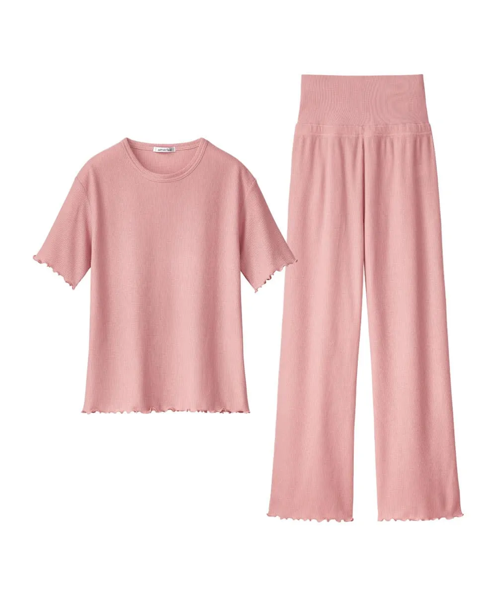 Summer Waffle with a Belly Warmer Top and Bottom set