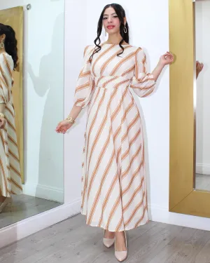 Tell Them I'm A Princess Linen Dress Stripes