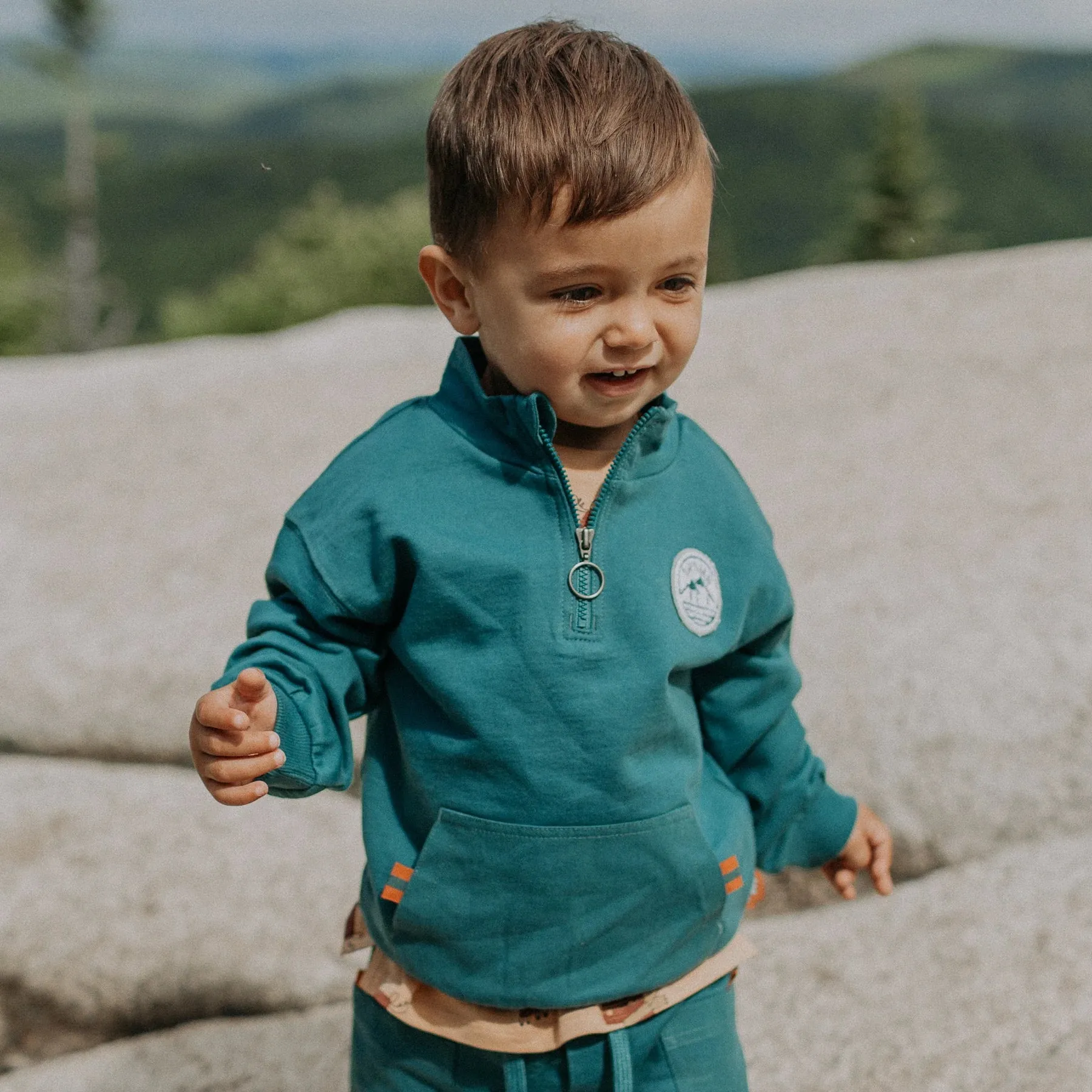 The Aspen Sweatshirt - Dark Aqua - KIDS