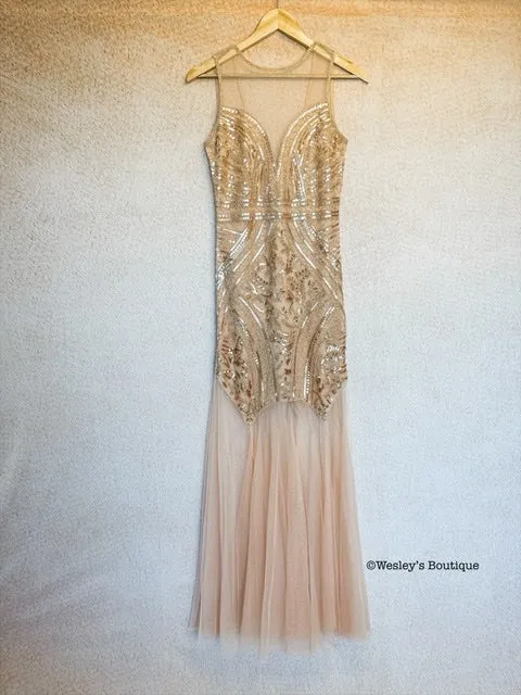 The Friday Night Lights Gold Sequin Dress
