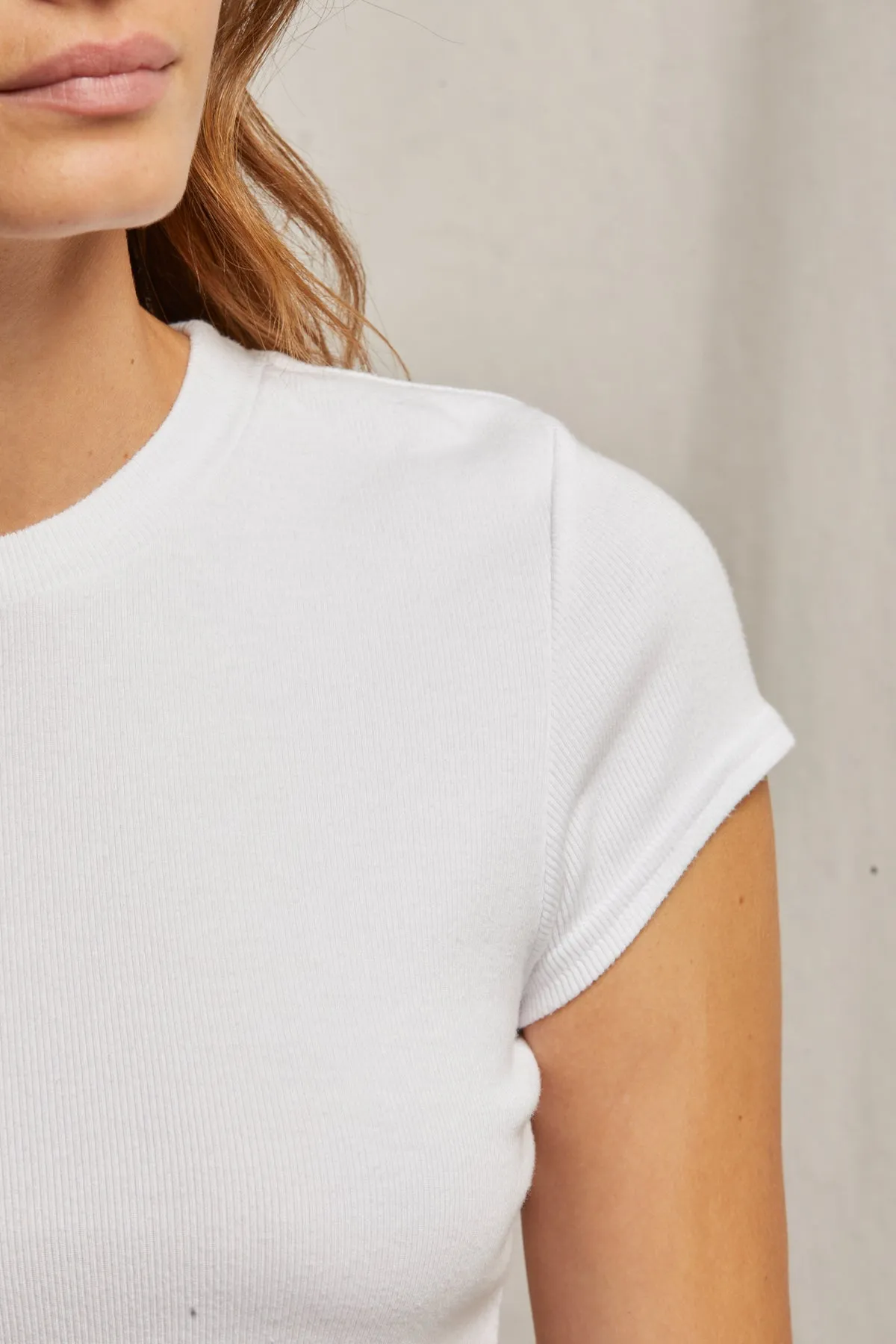 The Jude Baby Tee in White | Perfect White Tee