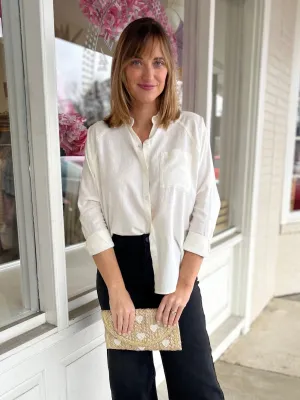 The Perfect Linen Button Front Top