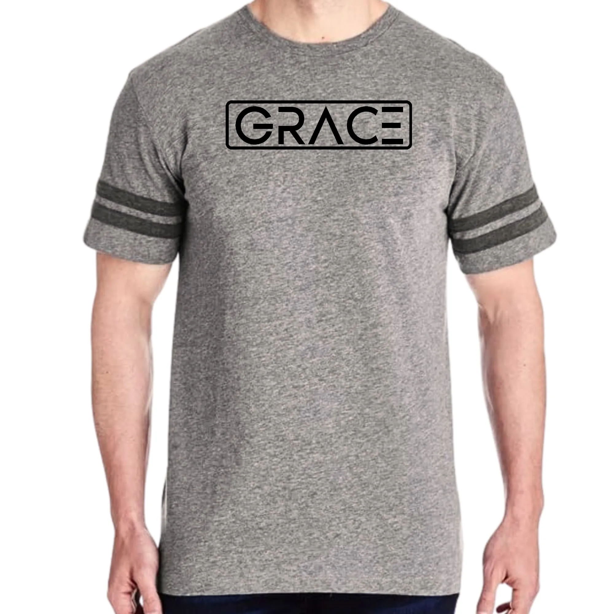 Unisex Vintage Sport Graphic T-Shirt – Grace Christian Black Illustration