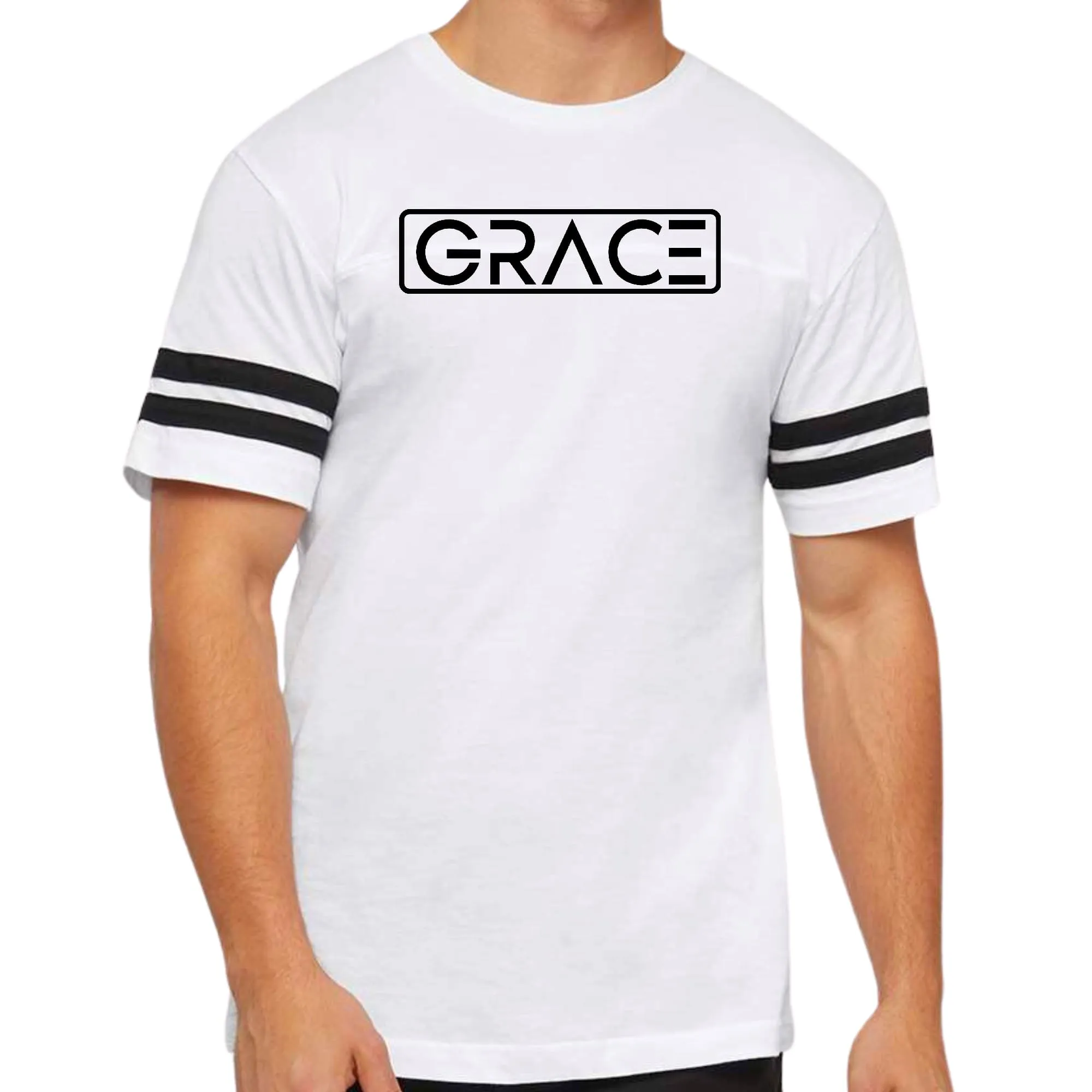 Unisex Vintage Sport Graphic T-Shirt – Grace Christian Black Illustration