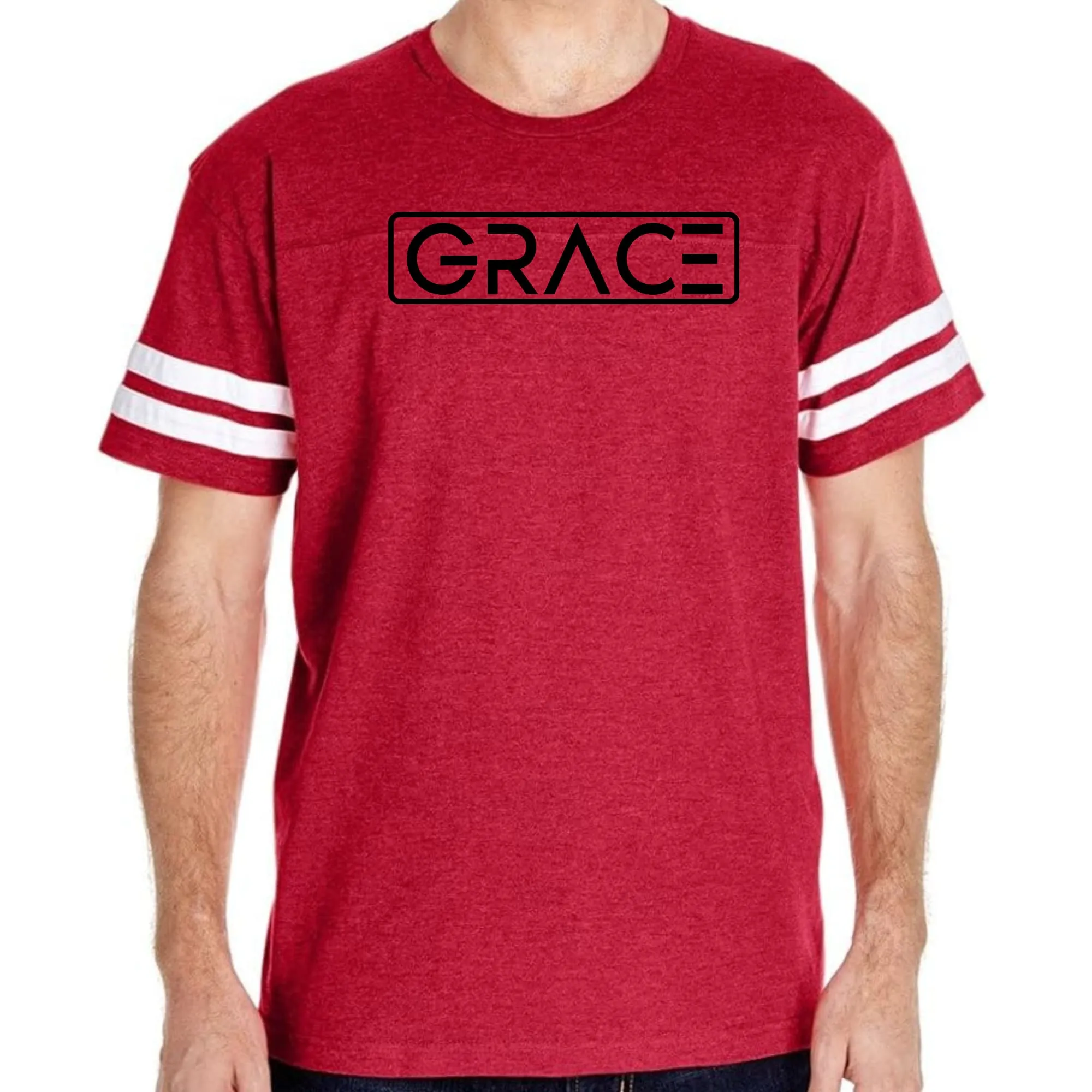 Unisex Vintage Sport Graphic T-Shirt – Grace Christian Black Illustration