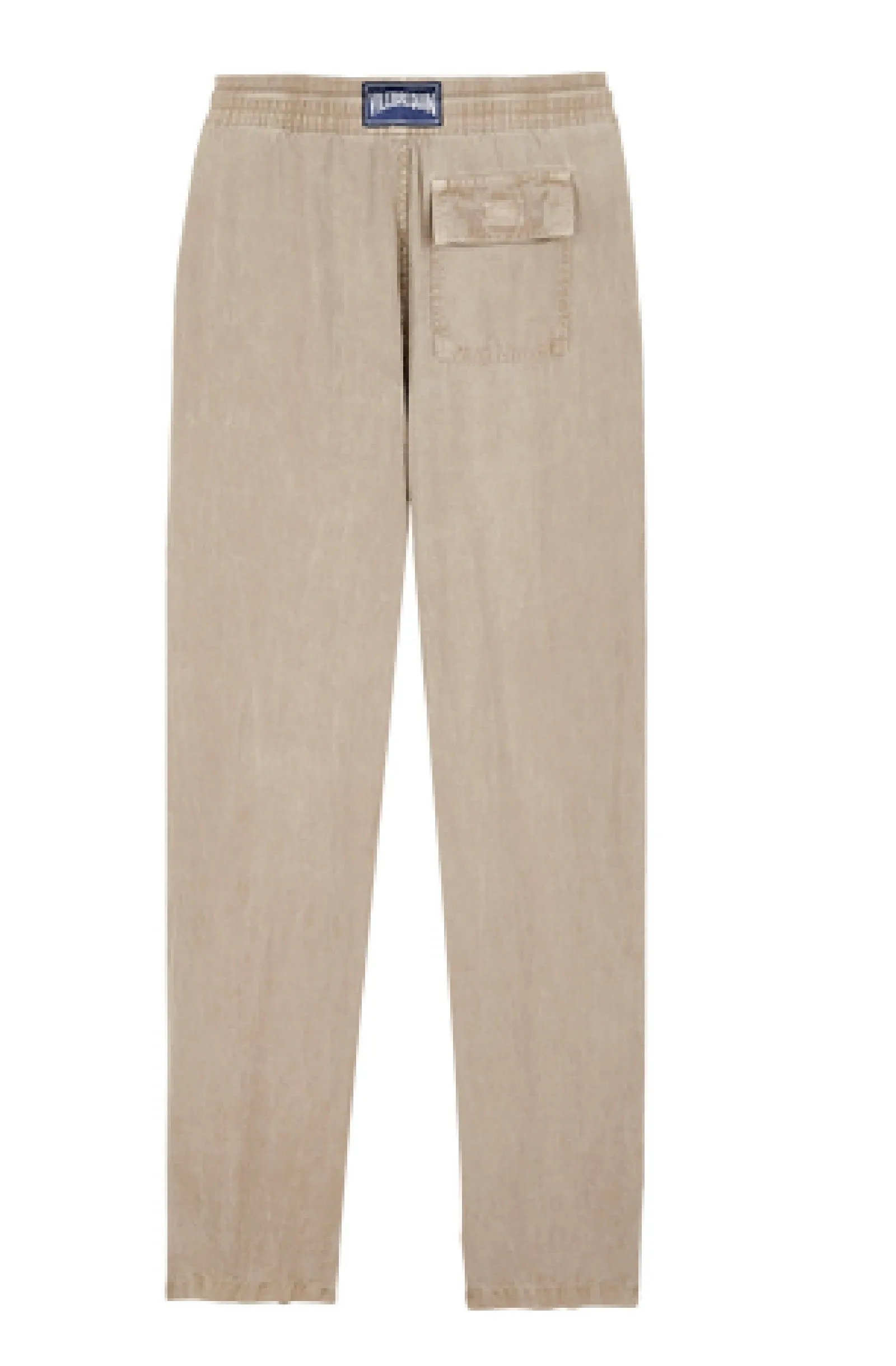 VILEBREQUIN Men Linen Pants Solid Mineral Dye