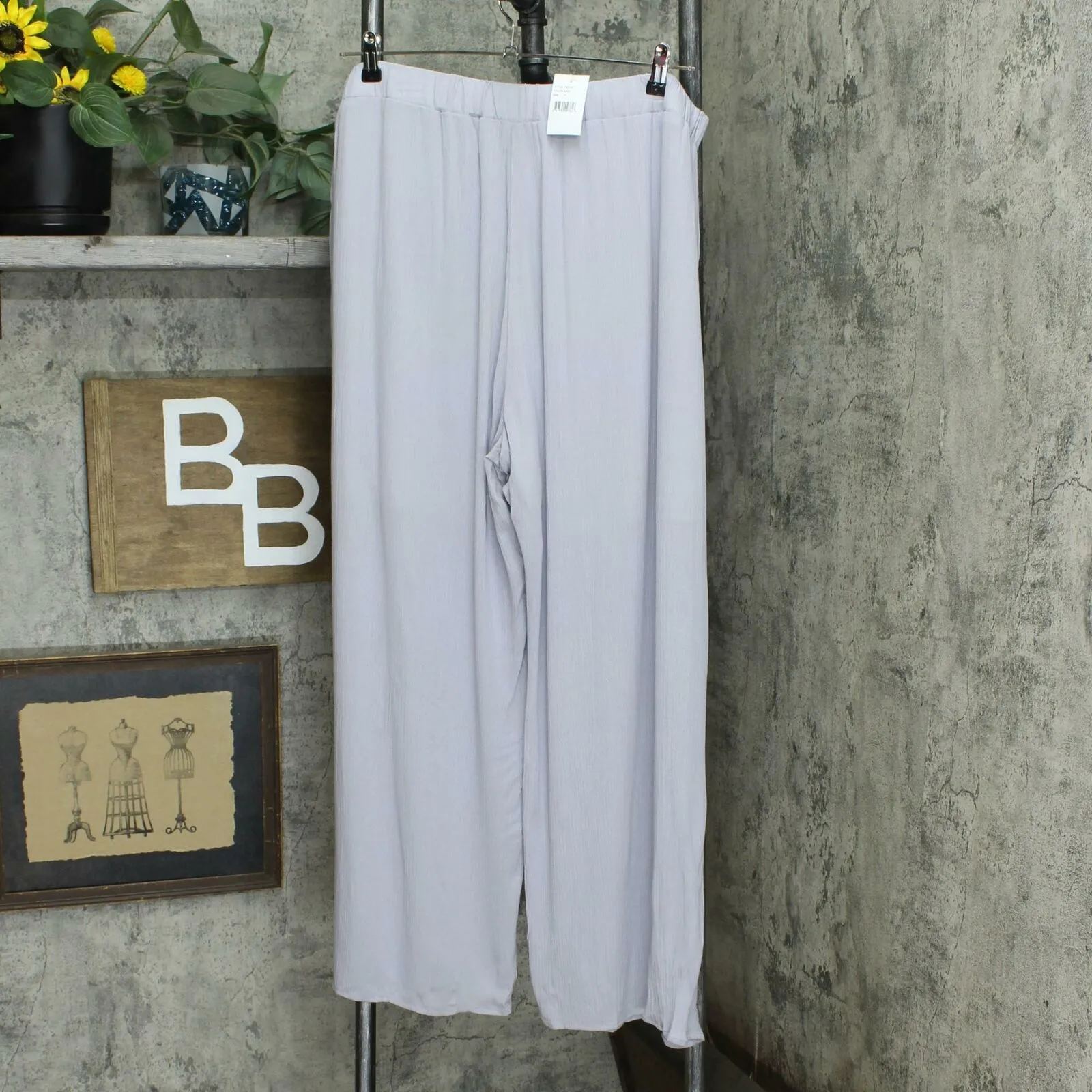 West Kei Plus Size Gauze Wide Leg Pants