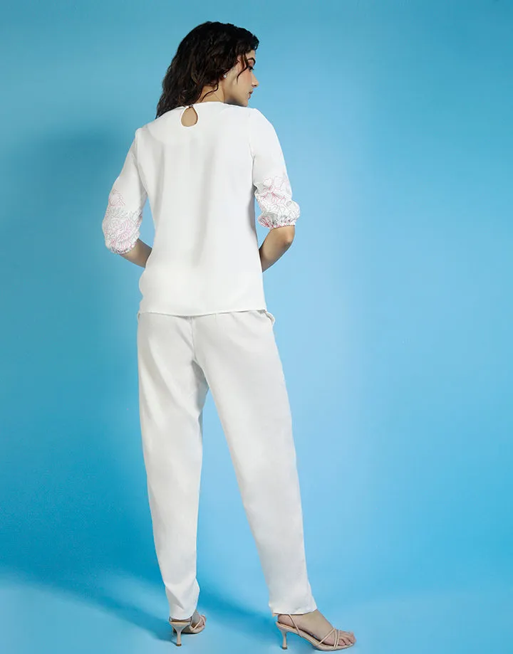 White Linen Pant