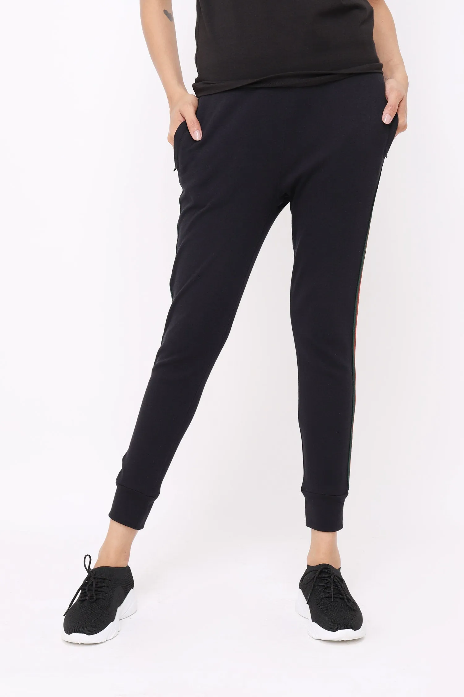 WOMEN JOGGER PANT-BLACK-GREEN-RED