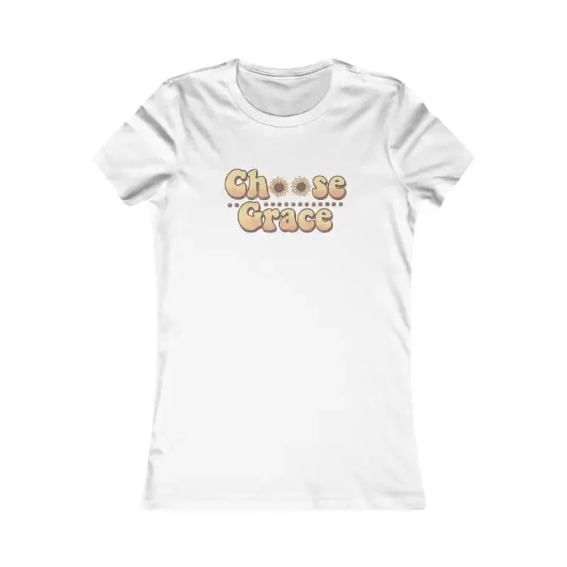 Womens Favorite Tee Choose Grace for Ultimate Comfort
